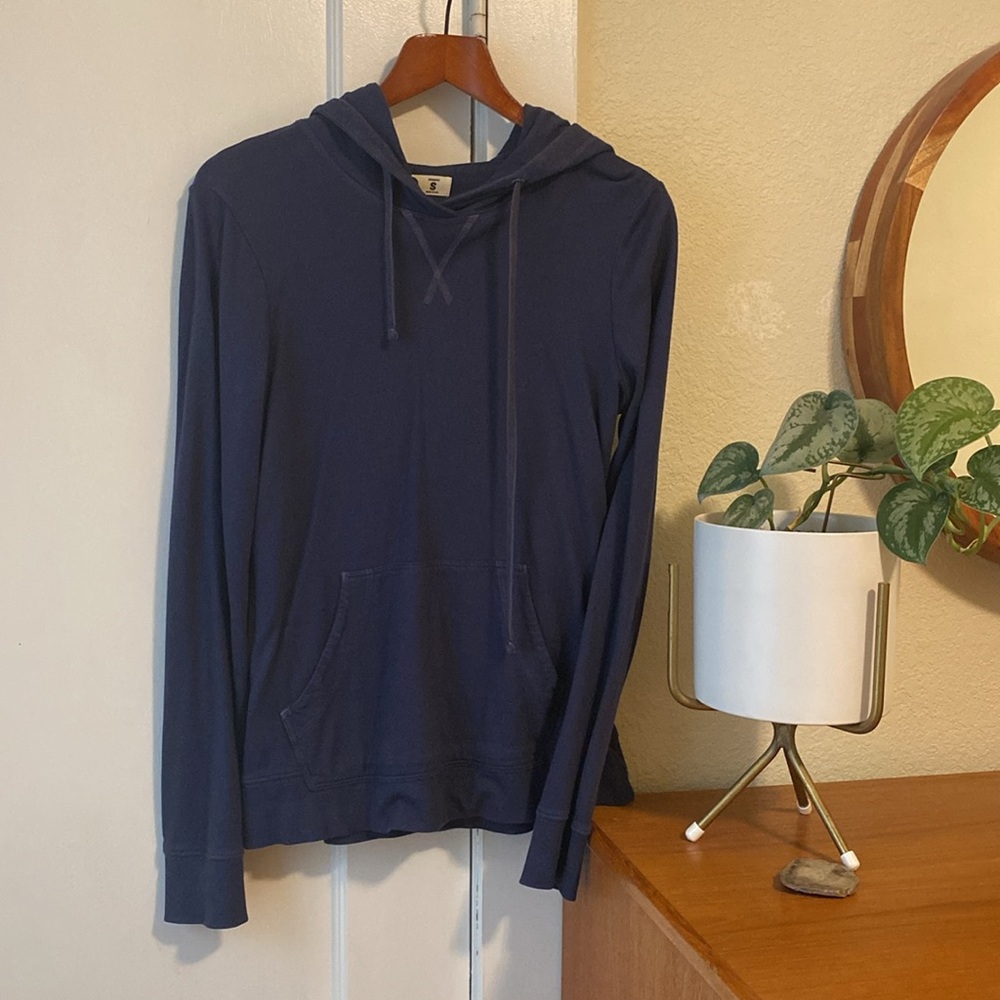 American Giant Navy Hoodie